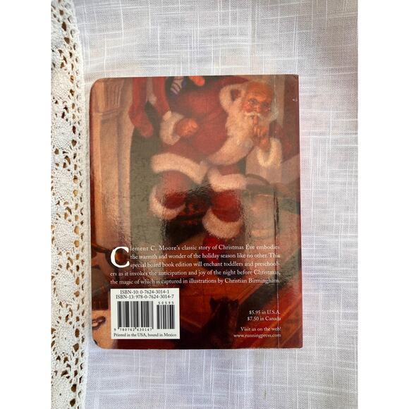 The Night Before Christmas Board Book by Clement C. Moore, Christian Birmingham - Picture 4 of 4